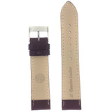 Leather Watch Band in Dark Brown | TechSwiss| LEA327 | Rear