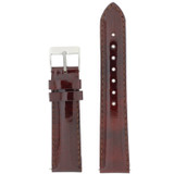 Brown Watch Band Patent Leather Watch Band | Glossy Watch Strap | Burgundy Watch Band | Italian Calfskin | LEA437 | Main