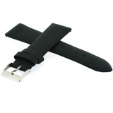 Black Watch Band Satin Leather Watch Band | Watch Strap | Black Watch Strap | Italian Calfskin | LEA413 | Side