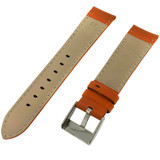 Watch Band Nylon Orange Padded Water Resistant Leather Lining LEA624 |TechSwiss | Back