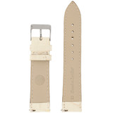 Watch Band Leather Crocodile Grain Cream Beige with Built-In Spring 12mm -20mm