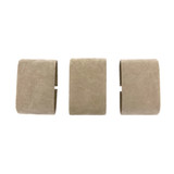 Watch Cuff Cushions Beige Faux Suede Adjustable Mens Ladies - Storing, Travel or Safe - Set of 3