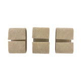 Watch Cuff Cushions Beige Faux Suede Adjustable Mens Ladies - Storing, Travel or Safe - Set of 3