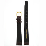 Extra Long Leather Watch Band XL Brown Lizard Grain 10mm - 18mm