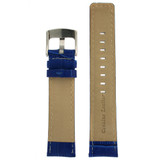 Square Modern Blue leather Alligator Grain Watch Band | TechSwiss LEA467 | Lining