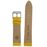 Yellow Alligator Grain Leather Watch Band | TechSwiss LEA235 | Lining