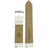 Genuine Lizard Watch Band in White LEA720 | Rear