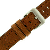 Watch Band Honey Brown Genuine Leather LEA1462 | Buckle