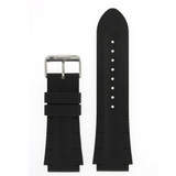 Watch Band Silicon Rubber Link Style in Black Sport 20mm 22mm 24mm