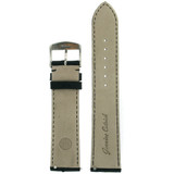Genuine Ostrich Watch Band in Black - Quick Release Springs 12mm-20mm