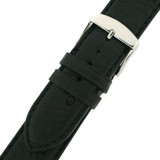 Genuine Ostrich Watch Band in Black - Quick Release Springs 12mm-20mm