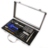 Watch Repair Tool Kit for Battery Changing, Watch Opening, Band Sizing Aluminum Carring Case