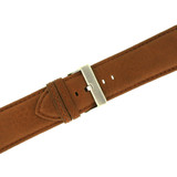 Extra Wide XL Watch Band in Brown Calfskin