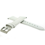 White Watch Band Snake Grain | Tech Swiss LEA1110 | Side