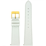 Snake Grain Watch Band in White Quick Release Springs LADIES LENGTH 12mm -20mm