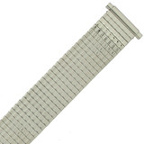 17mm -21mm Mens Watch Band Expansion Metal Stretch Silver Color Thin Line Mens