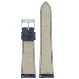 Midnight Blue Crocodile Skin Watch Band | Blue Leather Watch Bands | TechSwiss LEA855 | Lining