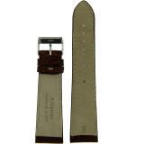 Watch Band Genuine Alligator Brown White Stitching Mens 18mm - 22mm