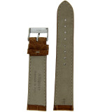 Watch Band Genuine Alligator Matte Light Brown White Stitching