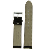 Watch Band Genuine Alligator Dark Brown White Stitching Mens