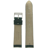 Dark Green Crocodile Genuine Leather Watch Band | Exotic Skin Straps | TechSwiss LEA875 | Lining