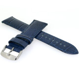 Navy Blue Crocodile Grain Leather Watch Band | TechSwiss Navy Watch Bands LEA1830 | Side