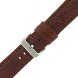 Brown Leather Watch Band | TechSwiss LEA1620 | Buckle