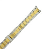 Watch Band Oyster Style 2-Tone Stainless Steel 20mm