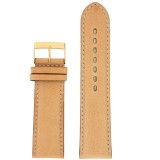 Beige Mens Leather Watch Band LEA1363