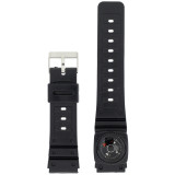 20mm Watch Band Replacement Plastic Black Compass PLABAN3