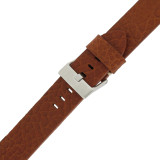 Tan Brown Watch Strap Thick | TechSwiss LEA1378-22SS | Buckled