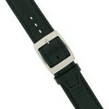 Swatch Black Leather Band | TechSwiss LEA337-17SS | Buckled