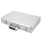 Watch Case for 24 Watches Briefcase Silver Aluminum