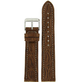 Brown Genuine Crocodile Watch Band Matte | TechSwiss  LEA852 | Main