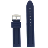 Blue Silicone Waterproof Watch Band | TechSwiss RS121BLU | Main