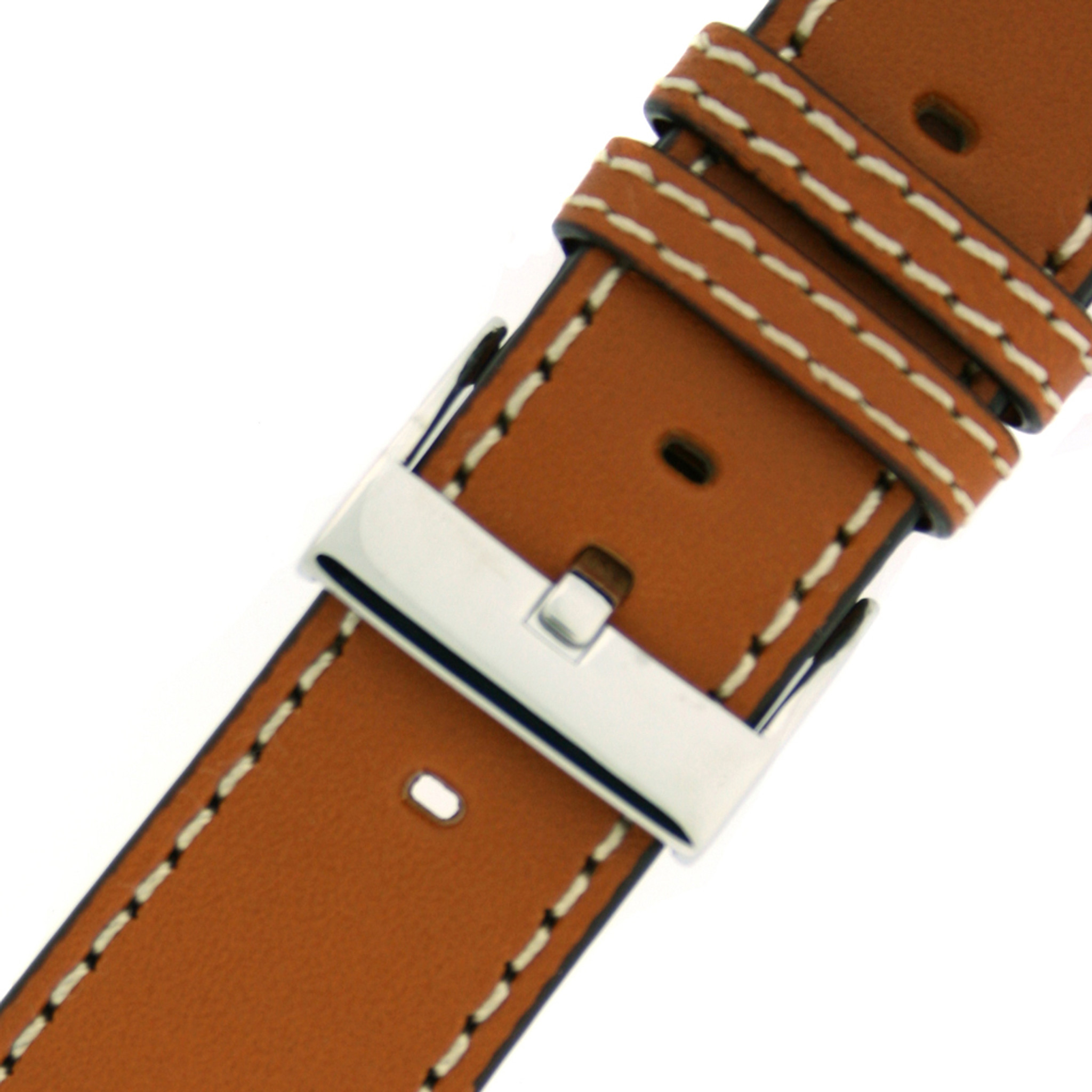 Genuine Shark Skin watch band, -Two Tone Brown