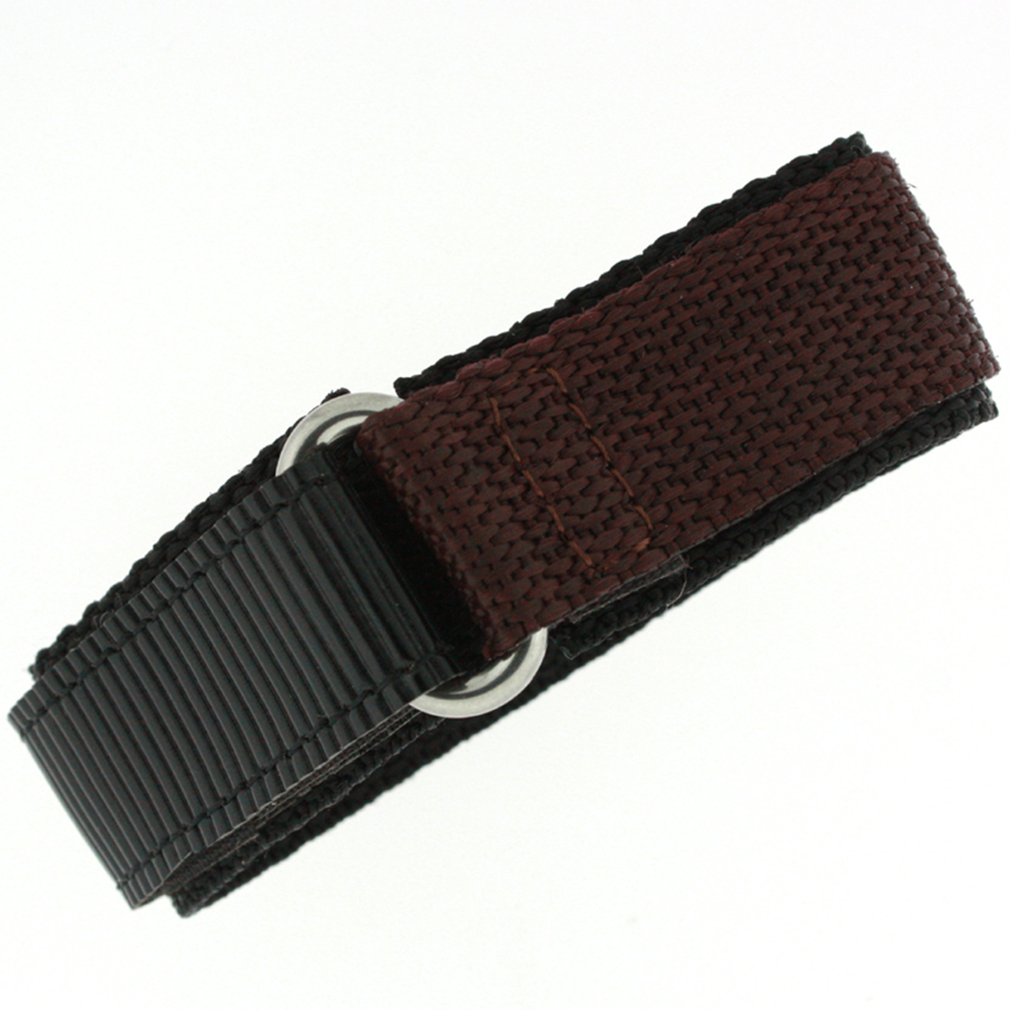 22mm Navy Nylon Hook N' Loop Watch Band - Carbon