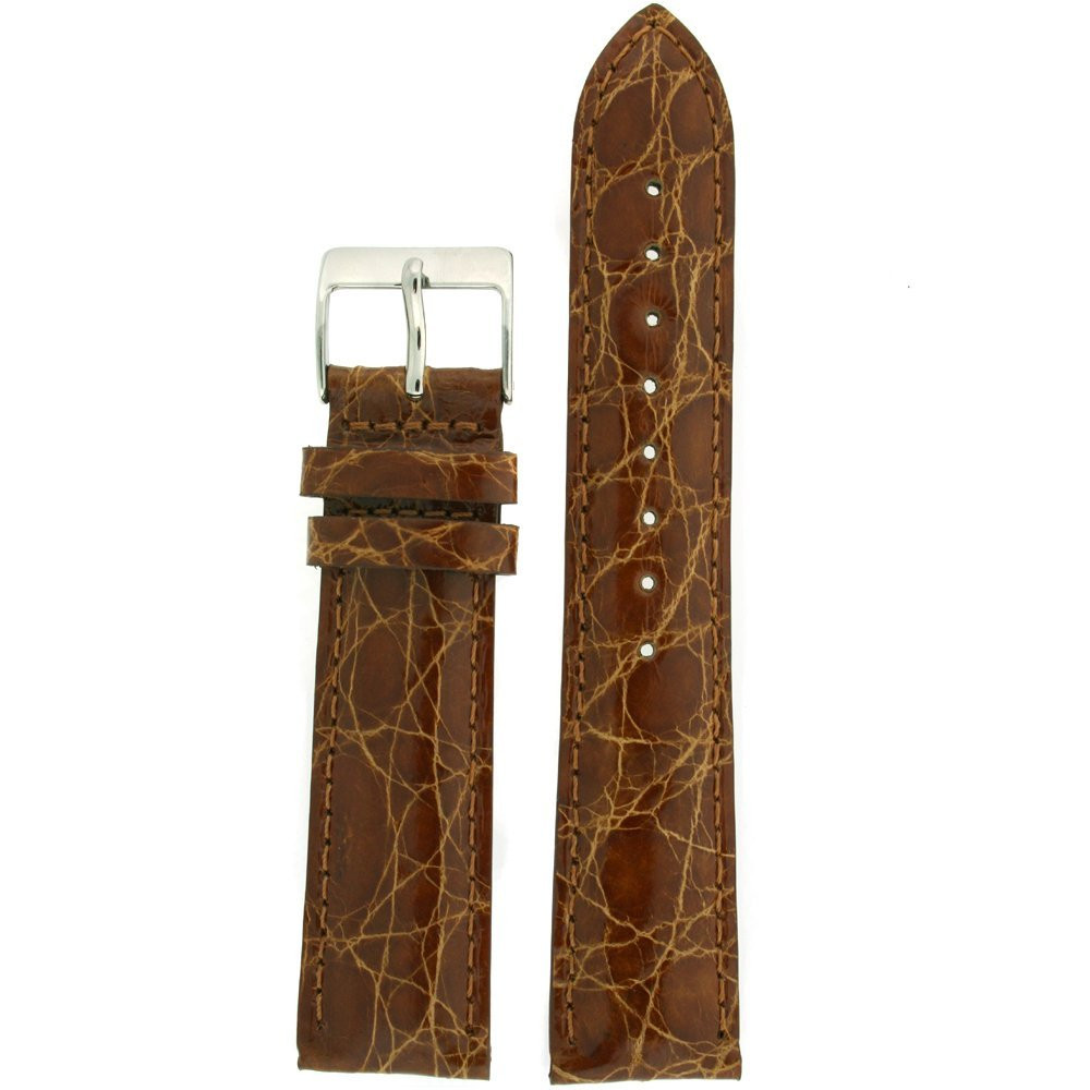 Custom Crocodile Leather Replacement Watch Band AB011012/Q575-LS_K0009158