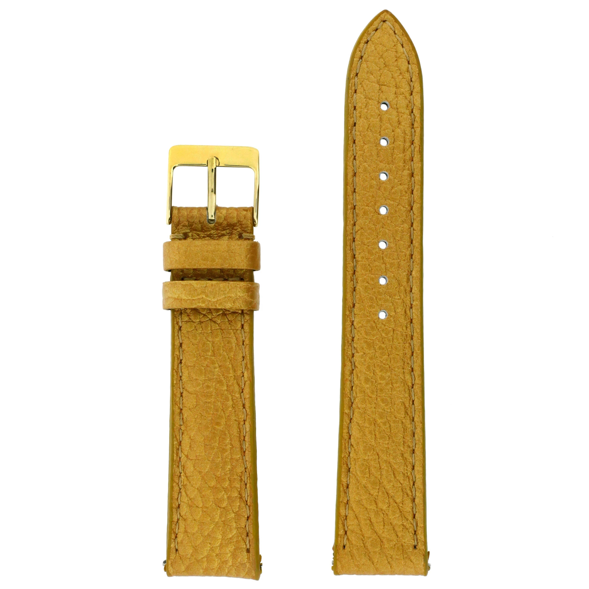 WBHQ Luxe Genuine Stingray Golden Mustard Watchband Golden Mustard Watch Strap - Atelier del Sur main image 4