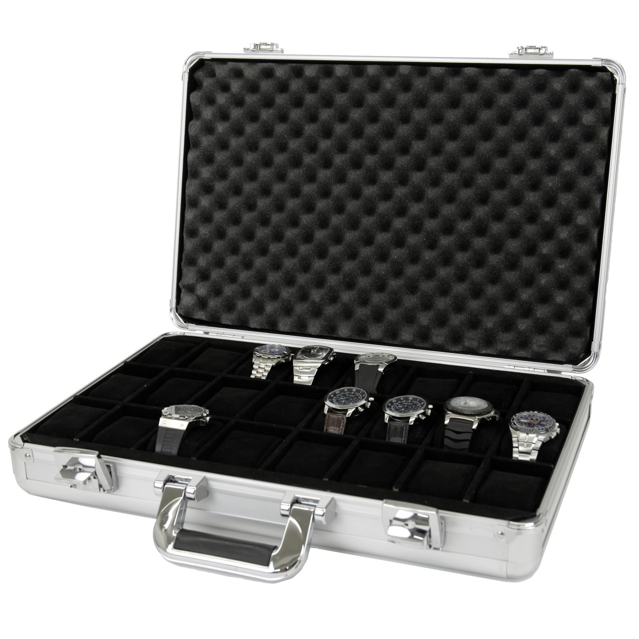 Aluminum Watch Briefcase Lockable TechSwiss Cases