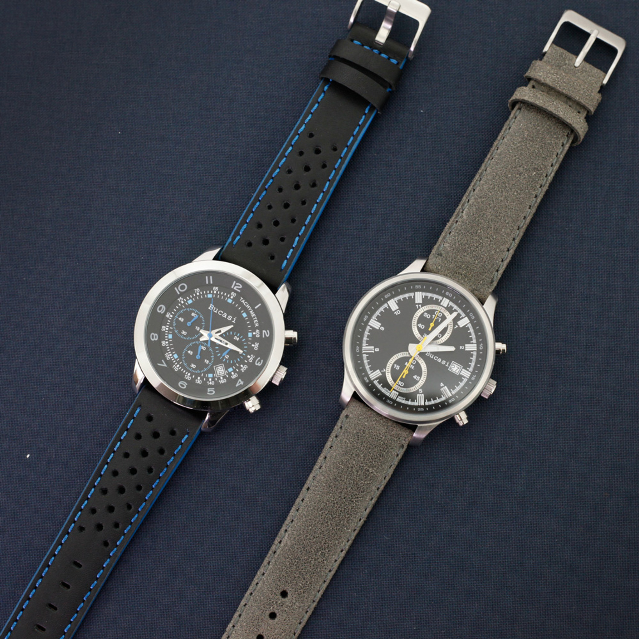 Genuine Ostrich Skin Watch Band Blue Replacement Strap Tech Swiss