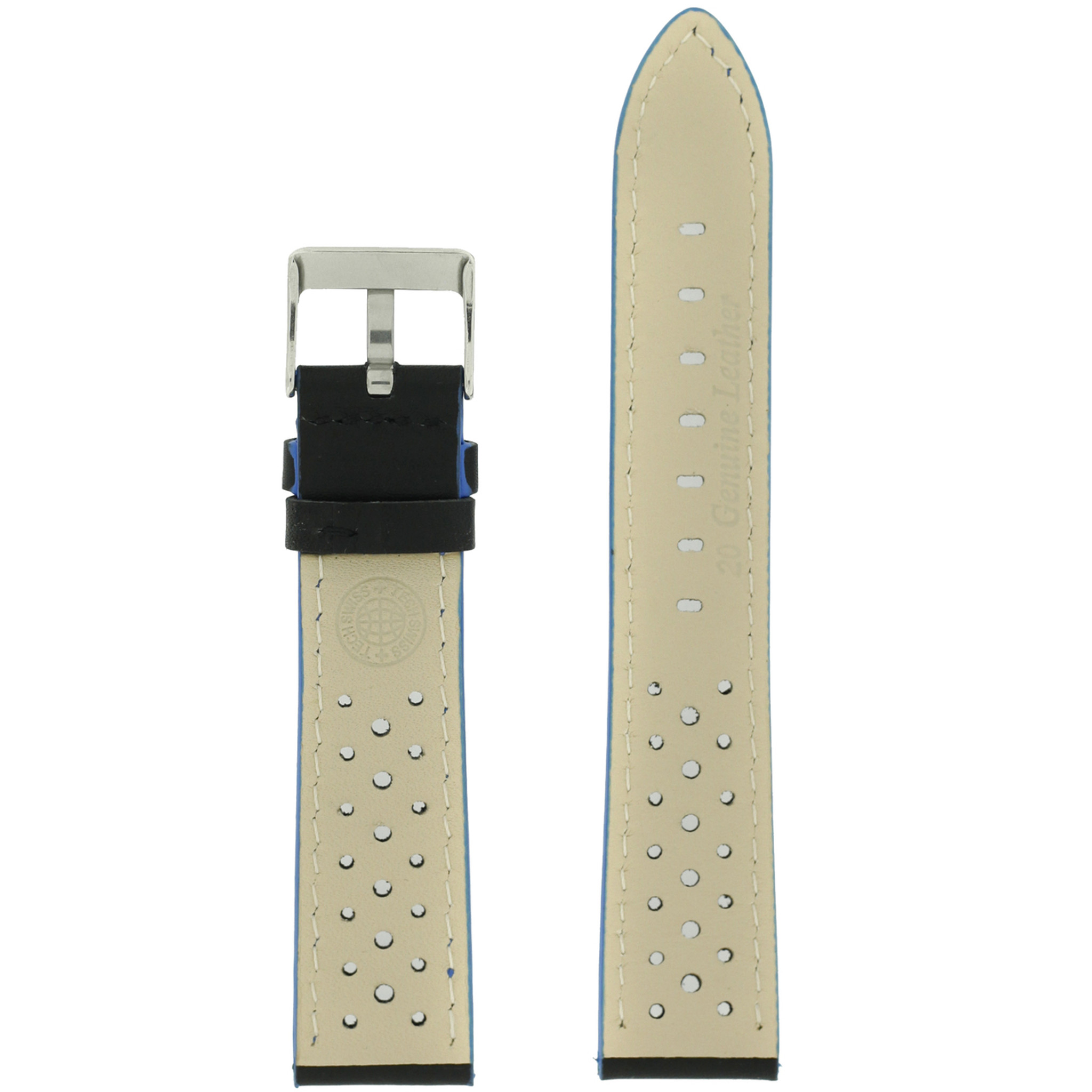 Hook & Loop Watch Band Sport Replacement Strap in Black TechSwiss