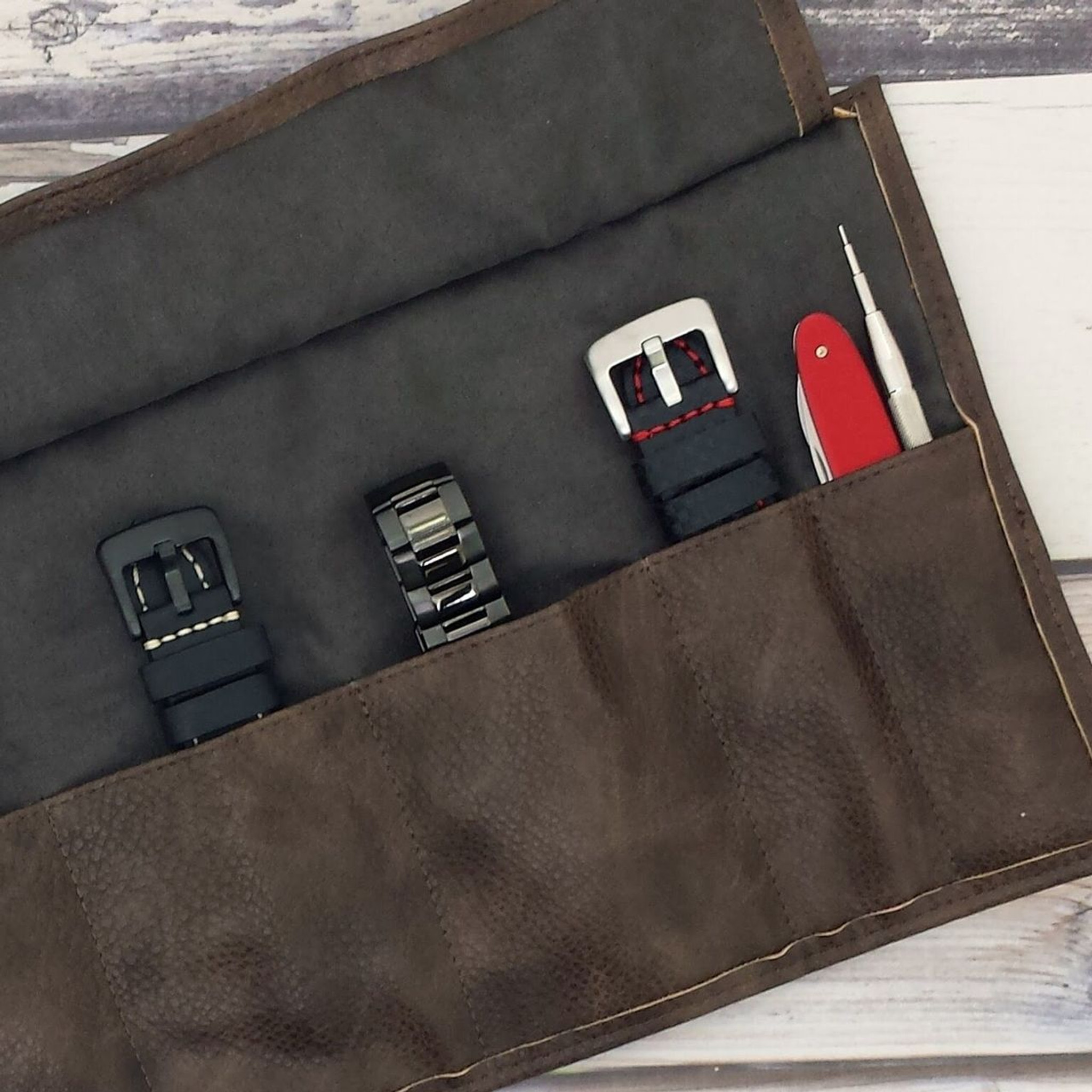 Pocket Organiser Crocodilien Mat - Men - Small Leather Goods