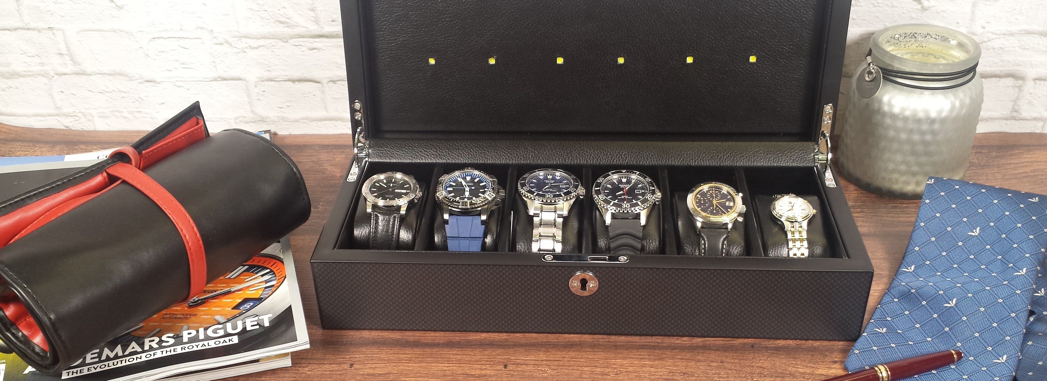 Tech swiss watch 2025 case storage portfolio