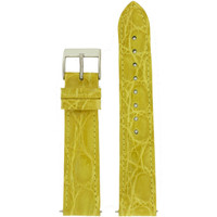 Yellow Crocodile Watch Band | Genuine Crocodile Skin | Watch Straps | TechSwiss LEA888 | Main