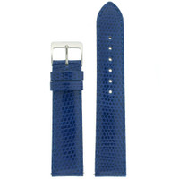 Navy Blue Lizard Watch Band | Genuine Exotic Skin Straps | TechSwiss LEA724 | Main