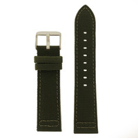 Green Canvas Watch Band | Green Sport Water Resistant Watch Straps | TechSwiss LEA1213 | Main