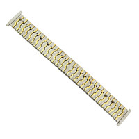 Watch Band Expansion Stretch Metal Two-Tone Mens 18mm-23mm