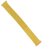 Speidel 18-22mm Gold Tone Ultra Thin Tapered Expansion Watch Band