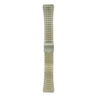 Watch Band Stainless Steel Two-Tone Mens Sliding Clasp 18mm